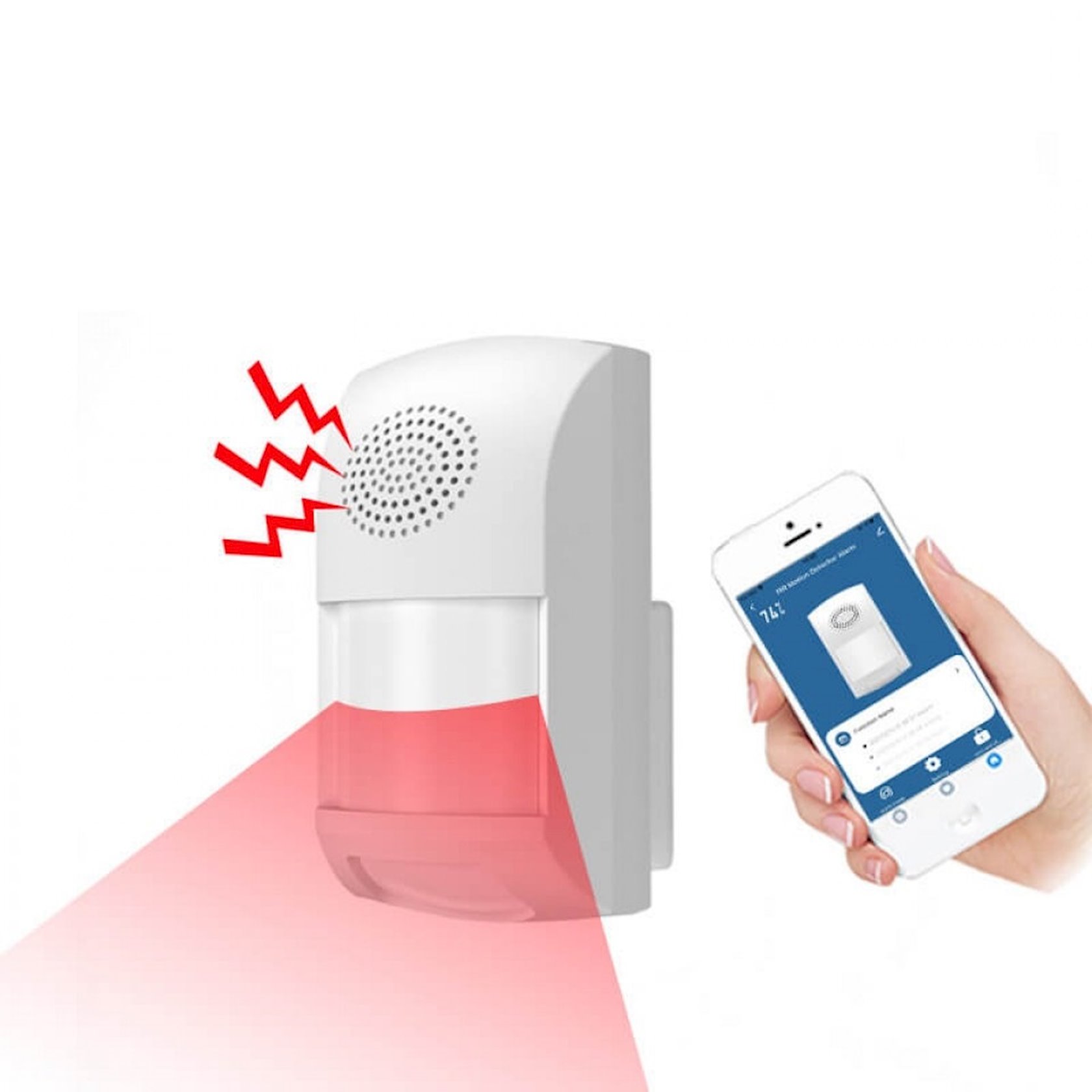 Сенсор движения Tuya PIR Motion Detection Alarm White - купить в Баку ...