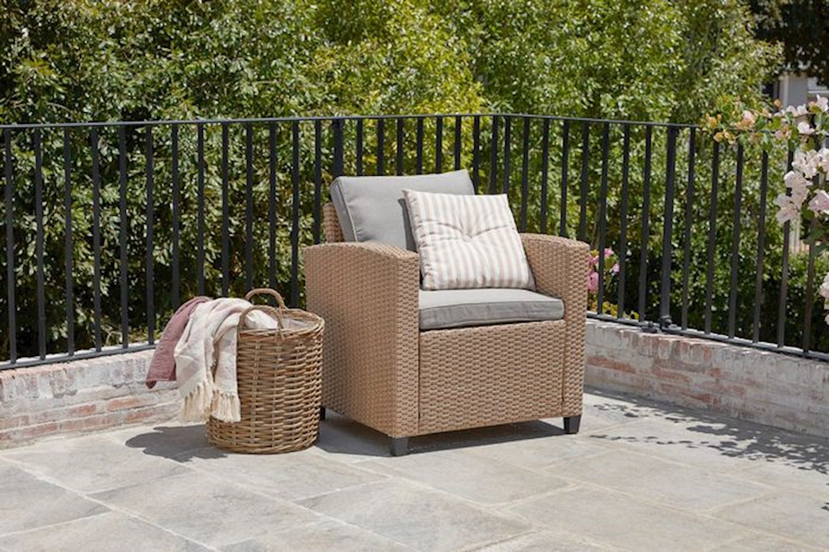 Лаунж кресло JYSK Ullehuse 72x68x73 см, натуральный купить в Баку