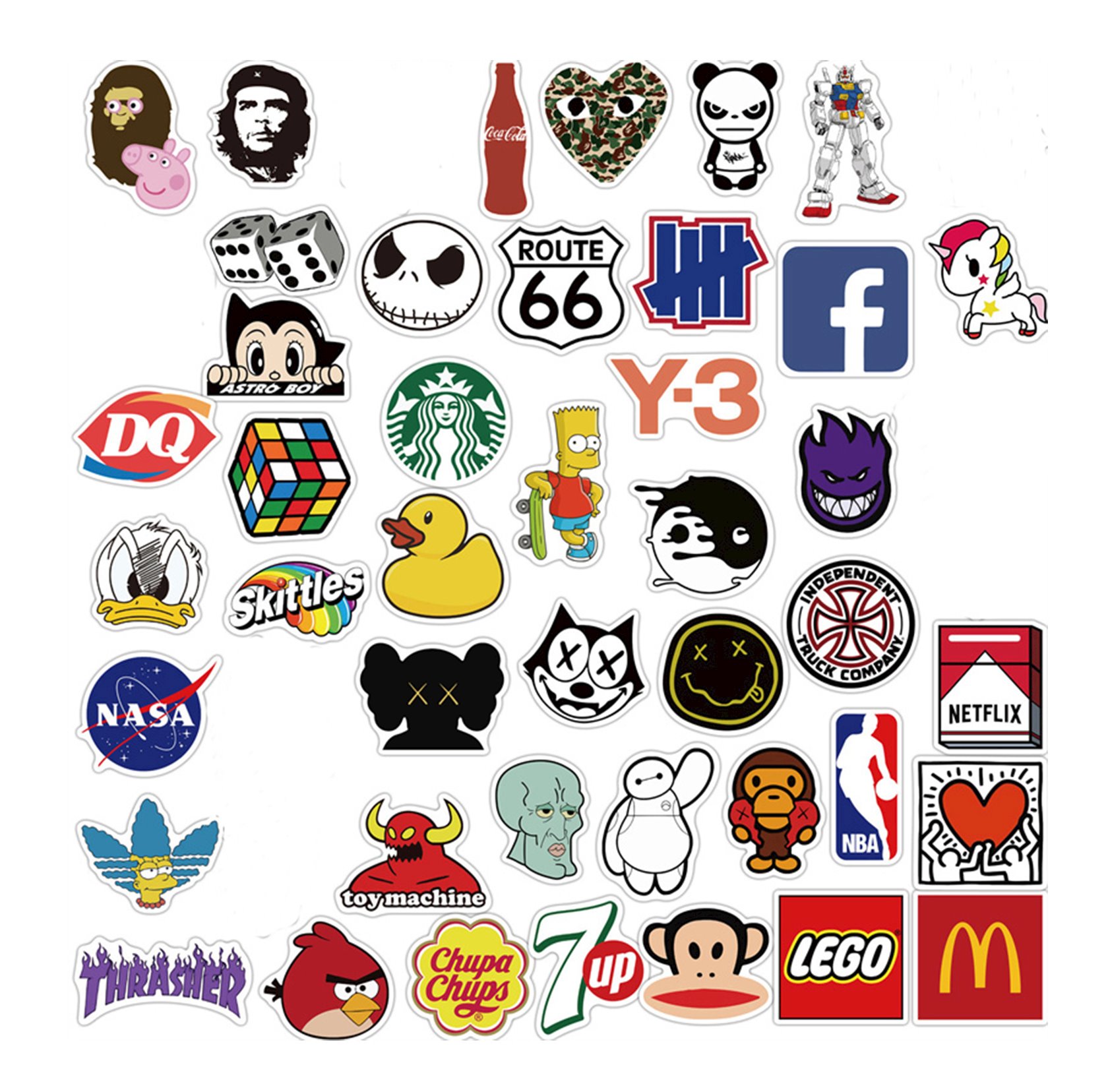 Набор наклеек Sticker House Baku Микс MİSP007, 100 наклеек - купить в ...
