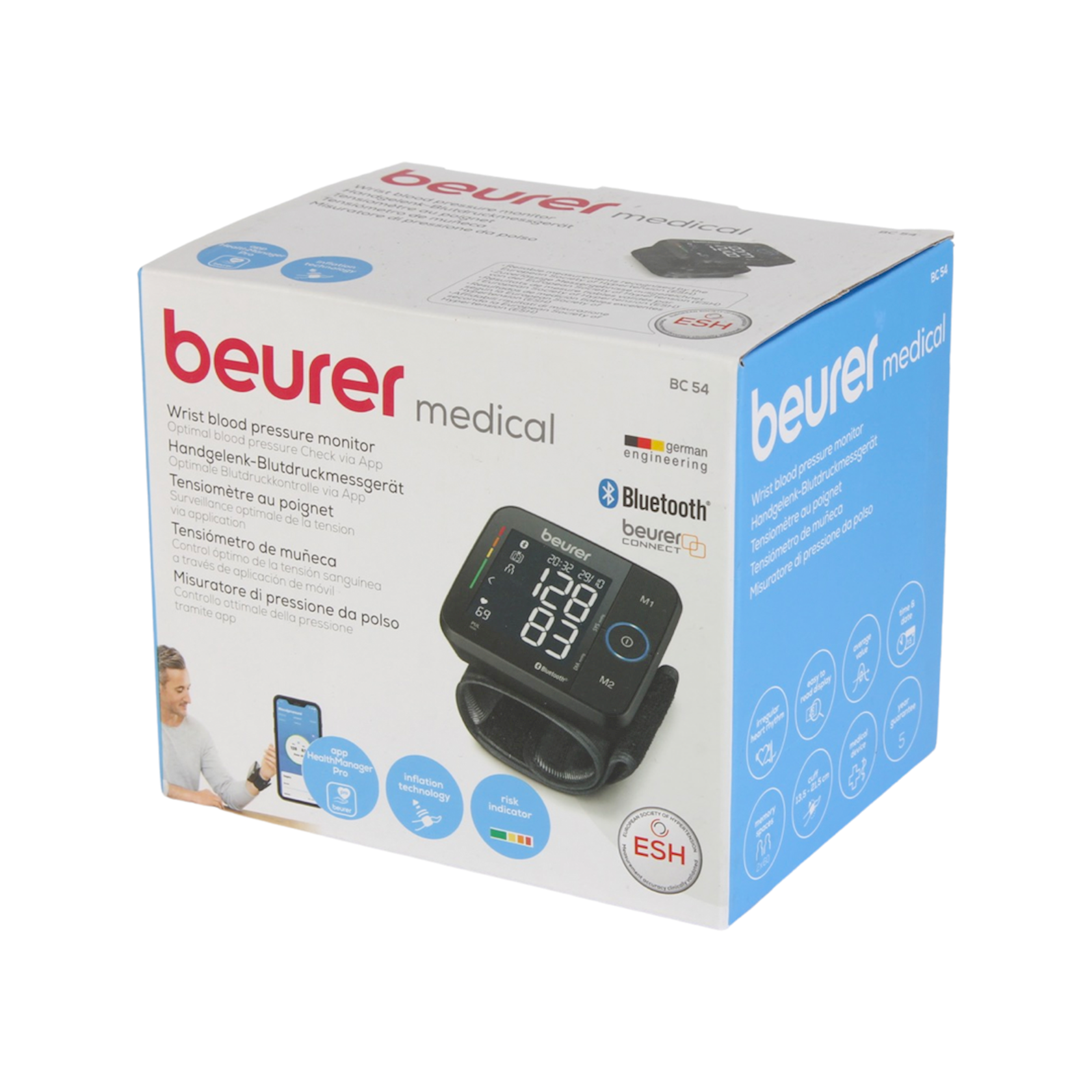 Beurer BC 54 Bluetooth Wrist Blood Pressure Monitor 