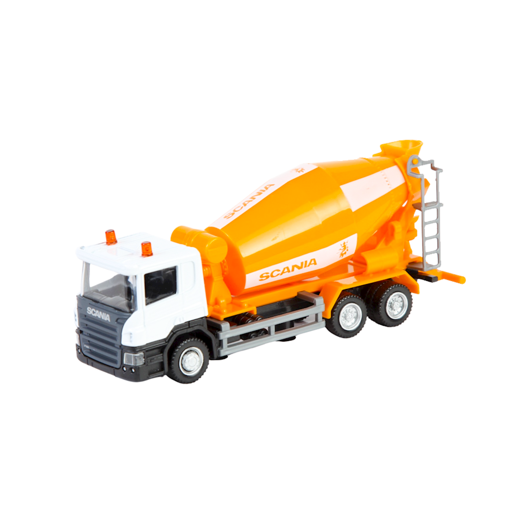 Машинка игрушечная IDEAL Scania Cement Mixer, оранжевая/белая, 58.1x32 ...