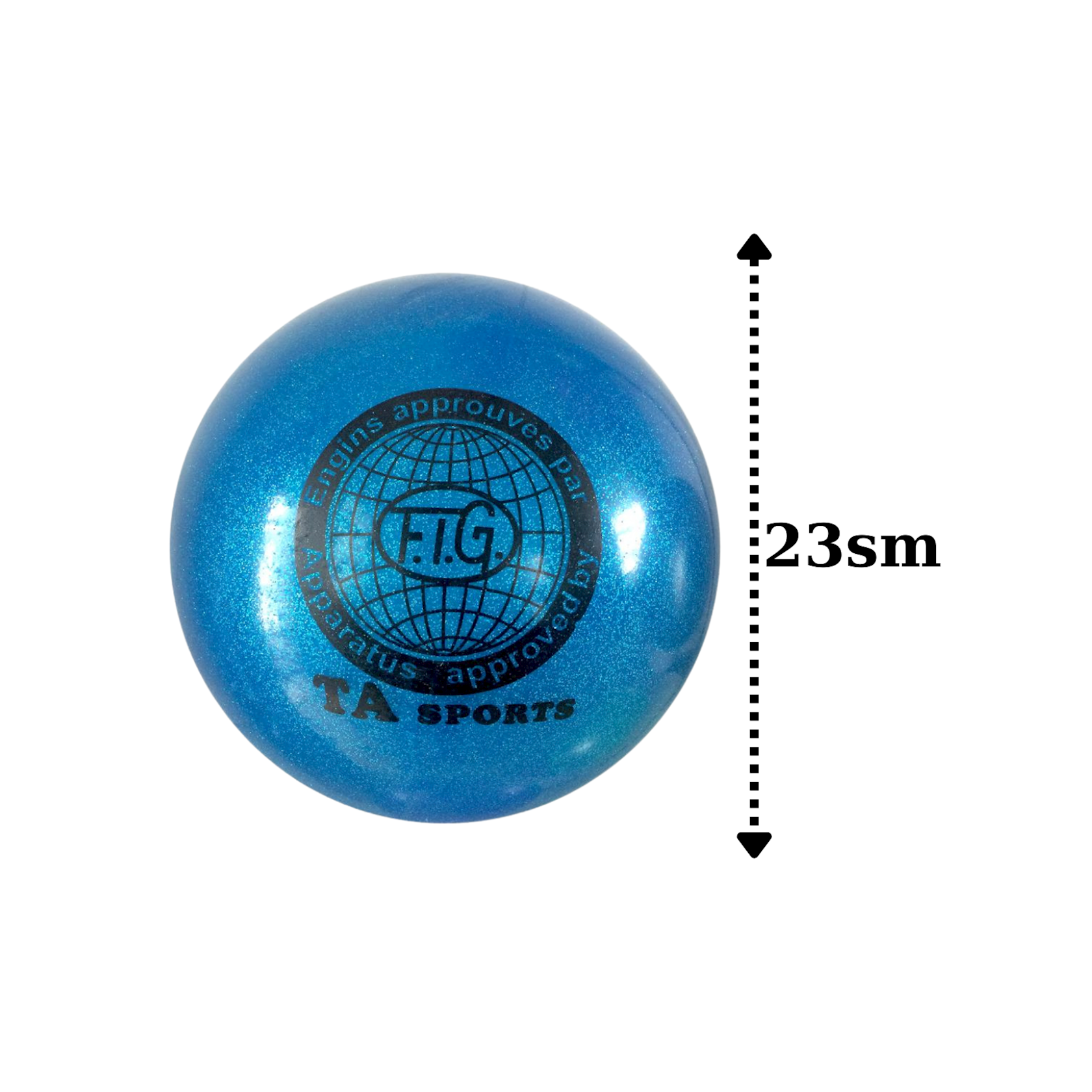Мяч для художественной гимнастики TA Sports, ПВХ, 23 см, голубой - купить в  Баку. Цена, обзор, отзывы, продажа