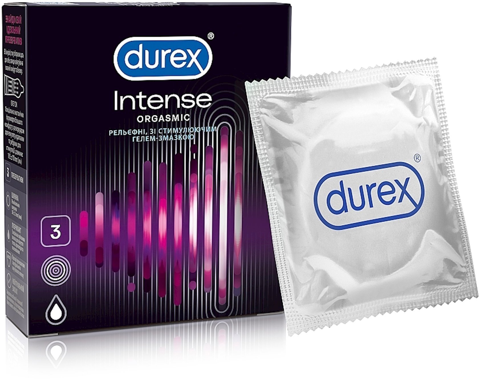 Презервативы Durex Intense Orgasmic 3 шт - купить в Баку. Цена, обзор,  отзывы, продажа