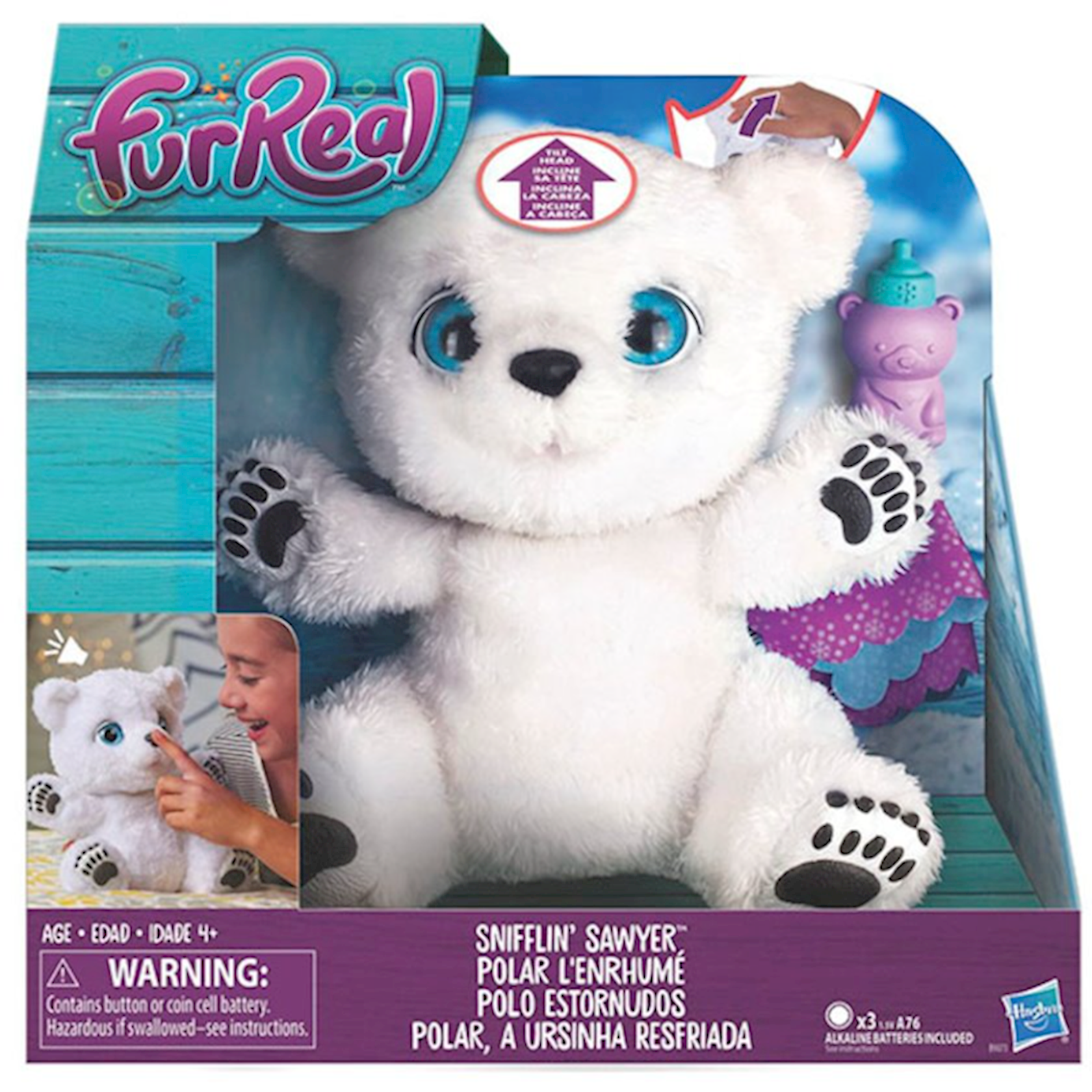 Snifflin Sawyer Teddy Furreal ПОД ЗАКАЗ 20+- ДНЕЙ Игрушка Полярный