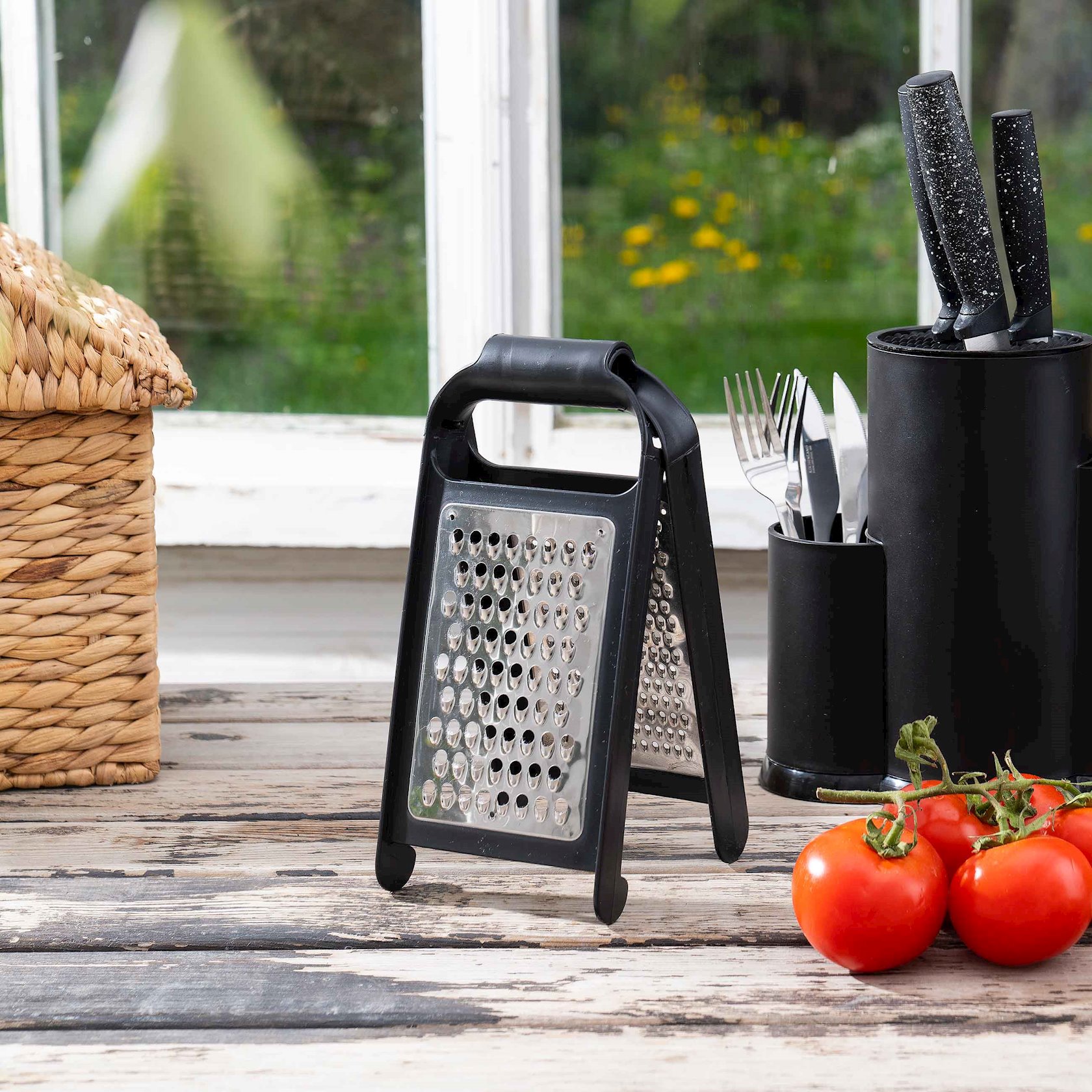 Терка Loft Light TP-643, 25х12 см, нержавеющая сталь/пластик, серая ...