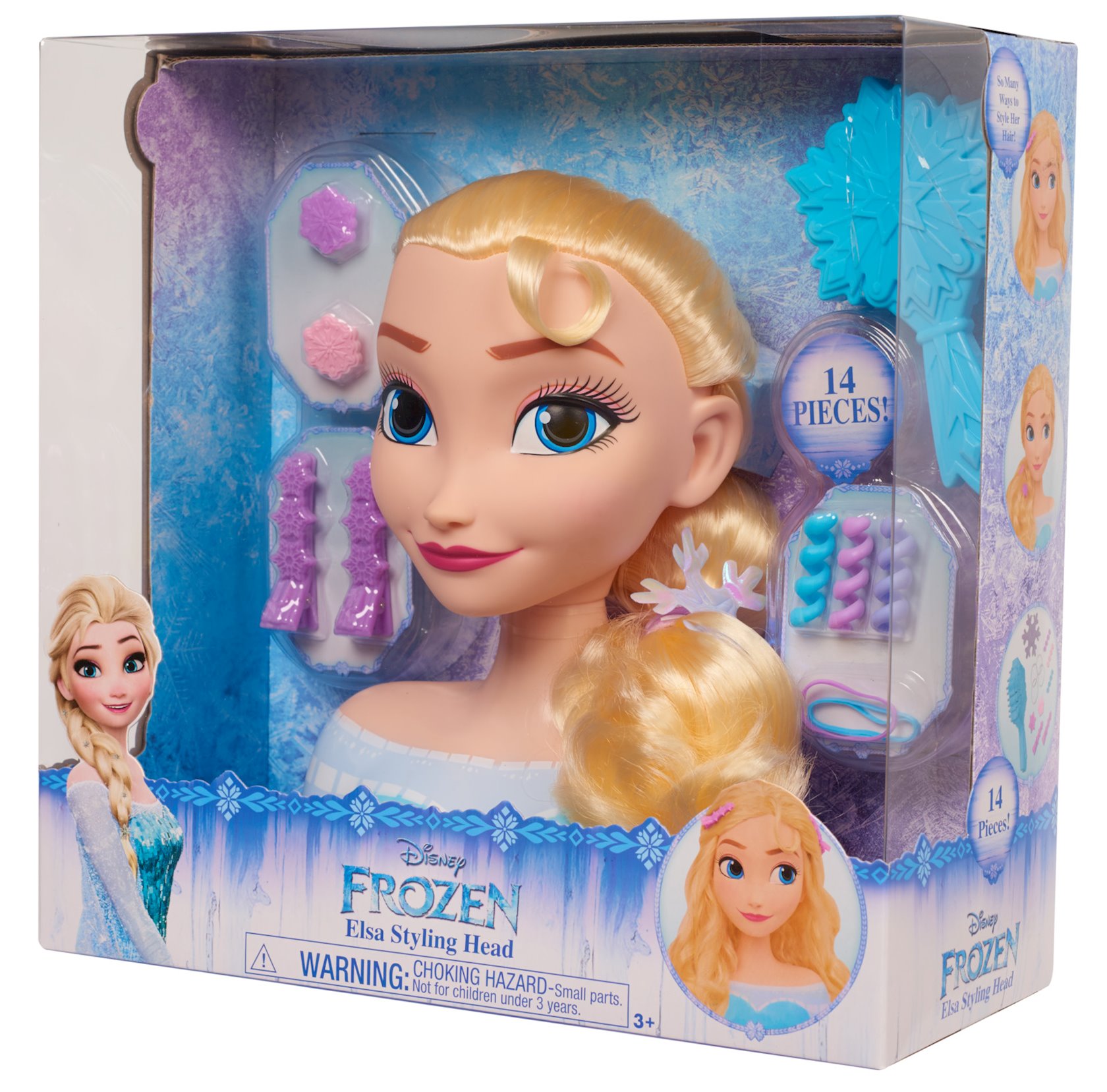 elsa makeup doll head