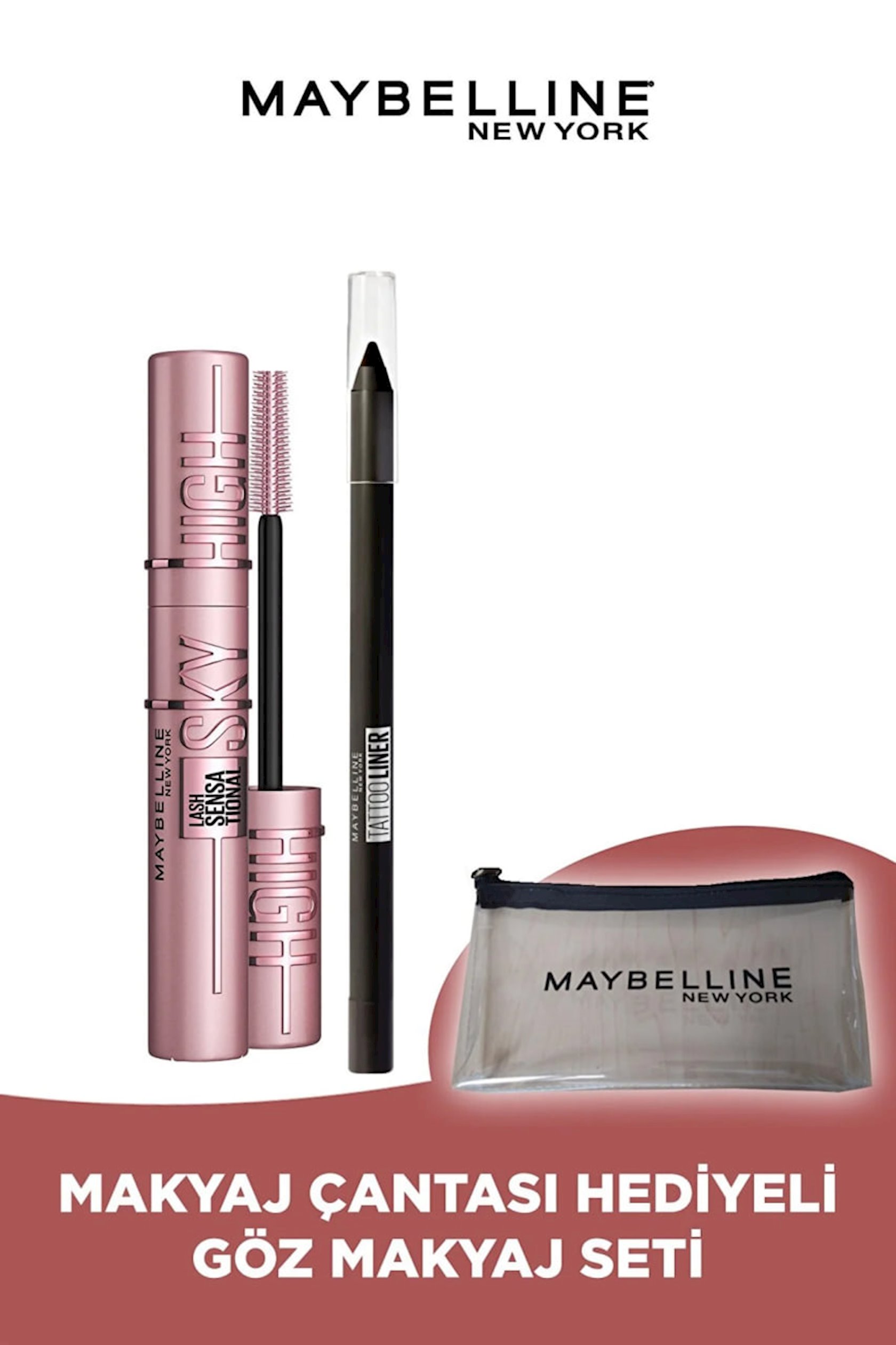 Kosmetik dəst Maybelline New York Sensational Sky High Maskara Tattoo