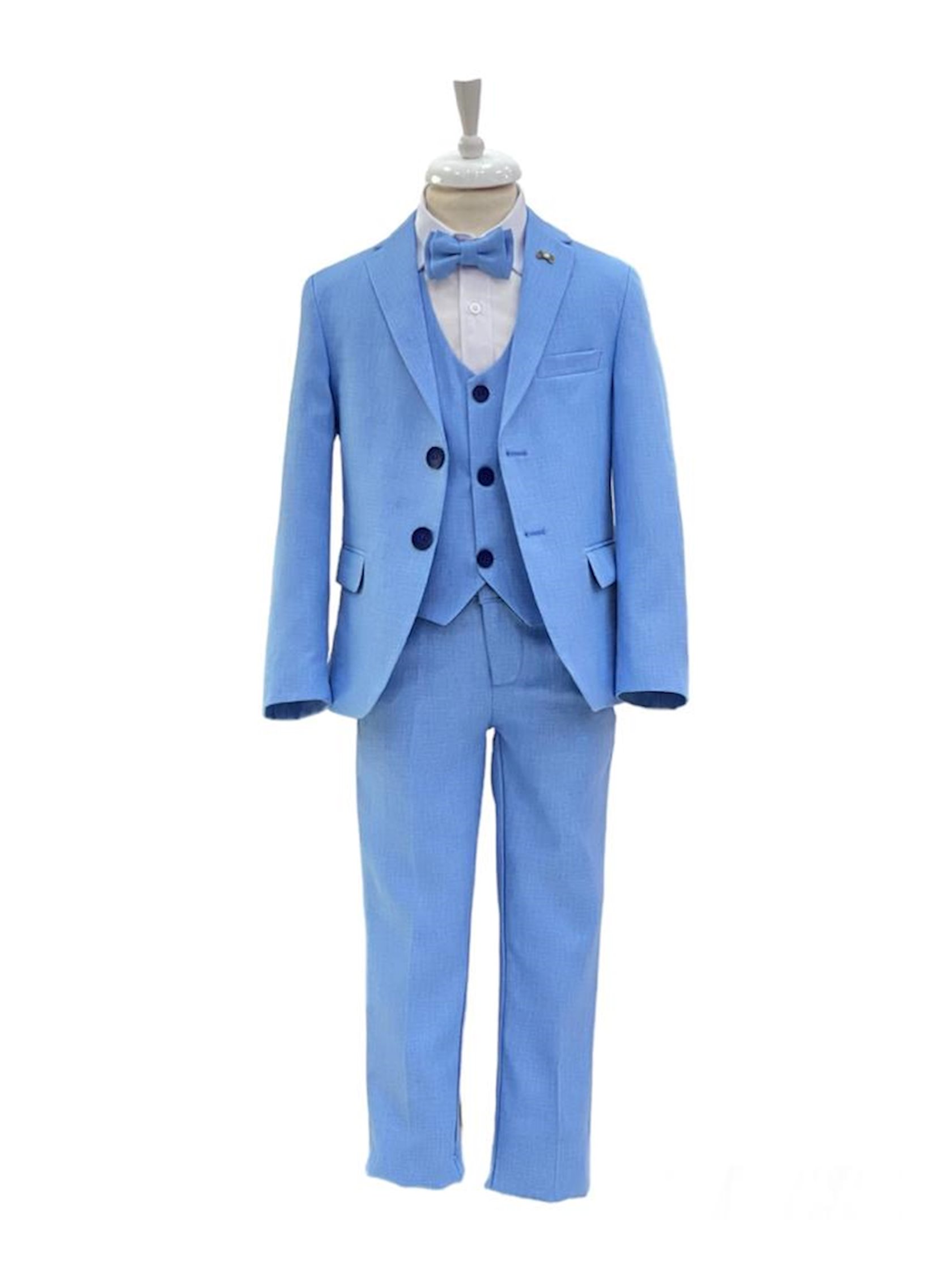 Костюм с брюками для мальчиков Minaga SSPPUM_1626, голубой,  полиэстер/хлопок, размер 8 лет - купить в Баку. Цена, обзор, отзывы, продажа