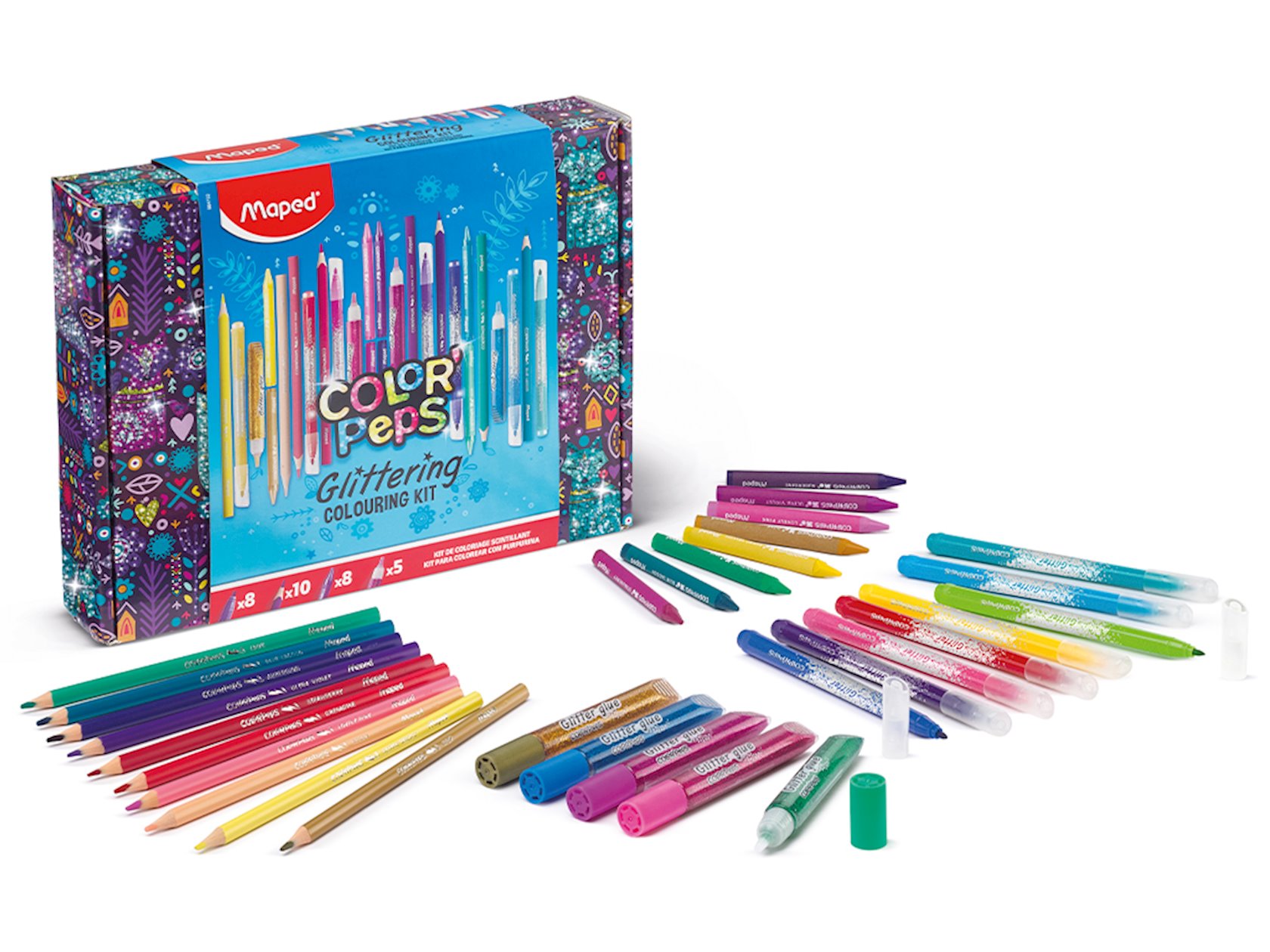 Набор для раскраски Maped Glittering Color Peps 984722 - купить в Баку ...