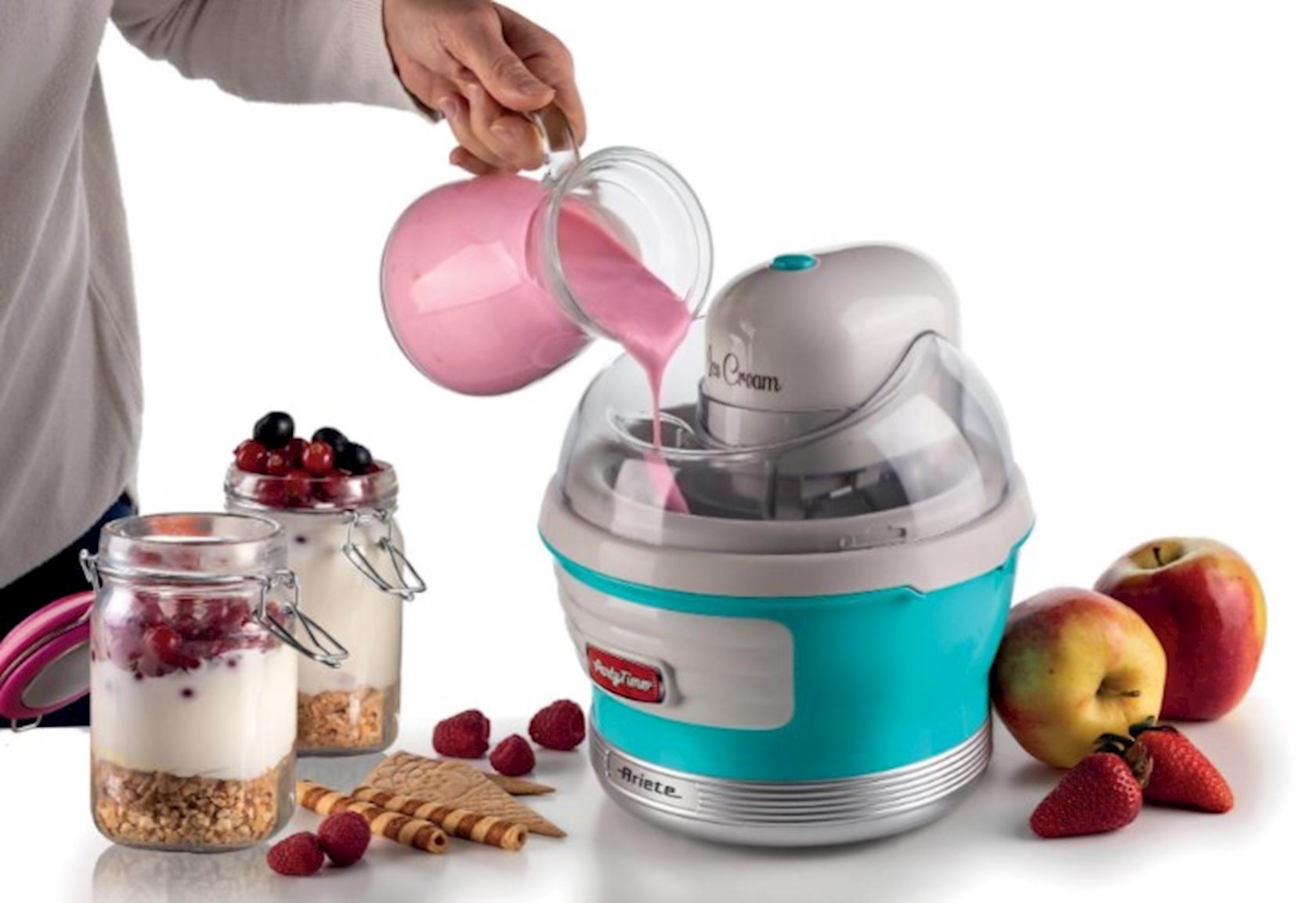 Машина для приготовления мороженого Ariete Ice Cream Maker 0643/01, голубой  - купить в Баку. Цена, обзор, отзывы, продажа