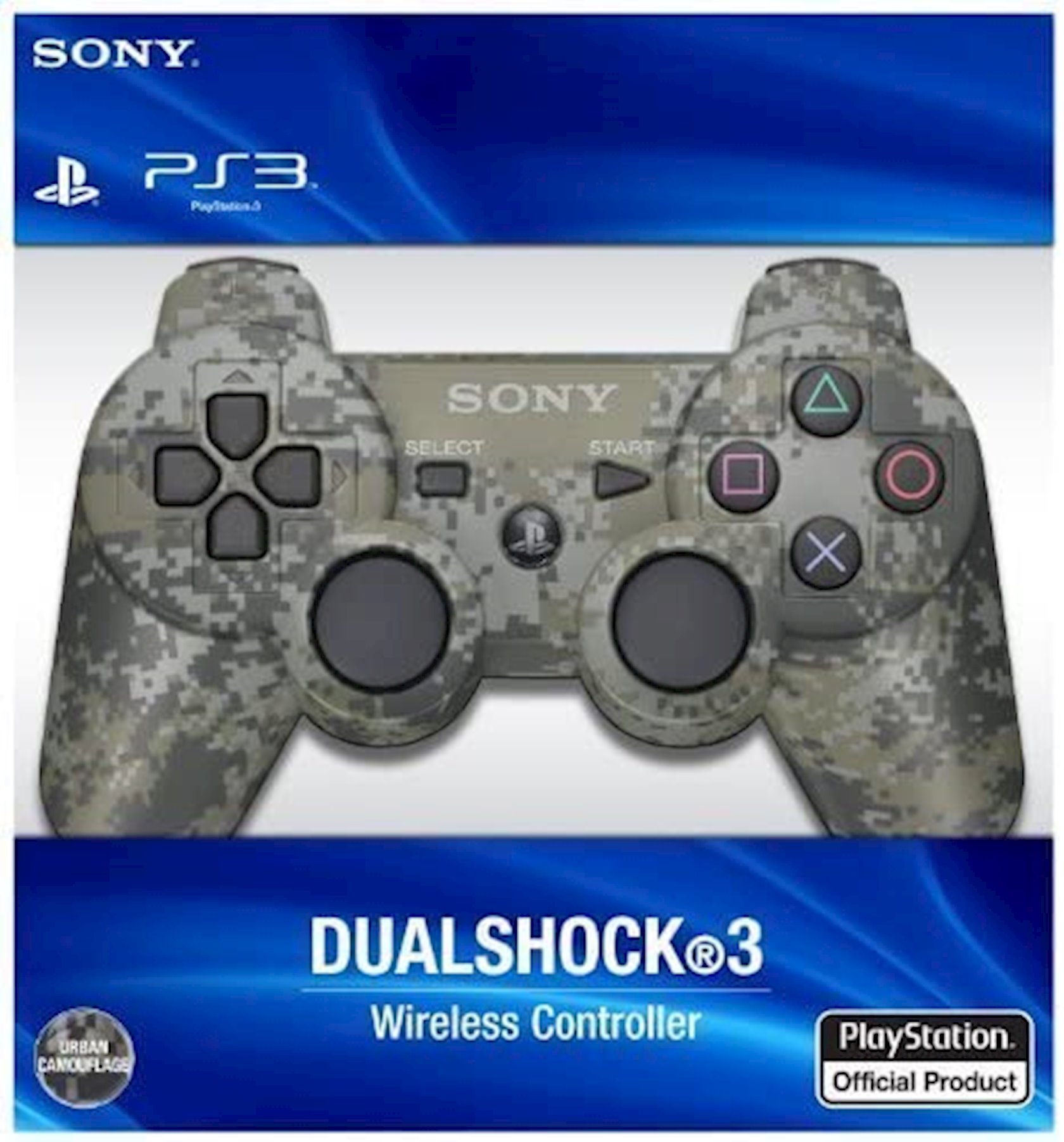 Qeympad Sony PlayStation 3 Dualshock 3 Urban Camouflage Qiymeti, Bakıda almaq. Satışı, icmal