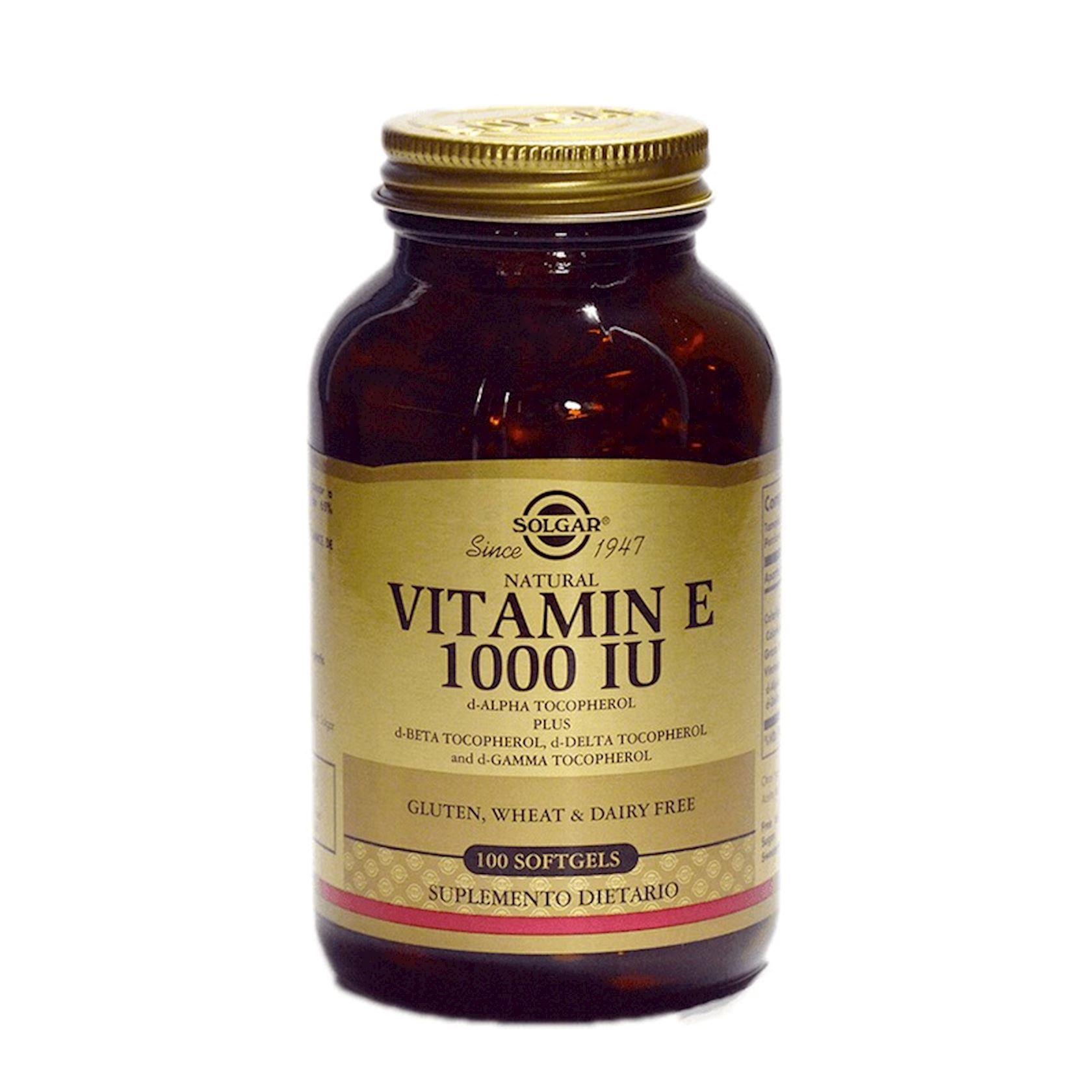 Qida əlavəsi Solgar Vitamin E 1000 IU, 100 kapsul Qiymeti, Bakıda