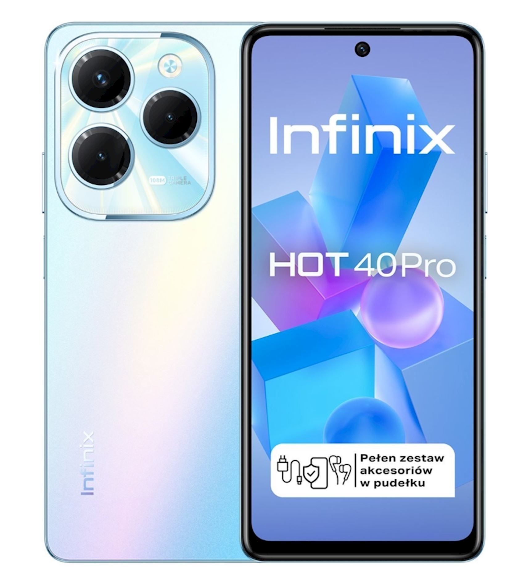 Смартфон Infinix Hot 40 Pro 8GB/256GB NFC X6837 Plam Blue - купить в Баку.  Цена, обзор, отзывы, продажа