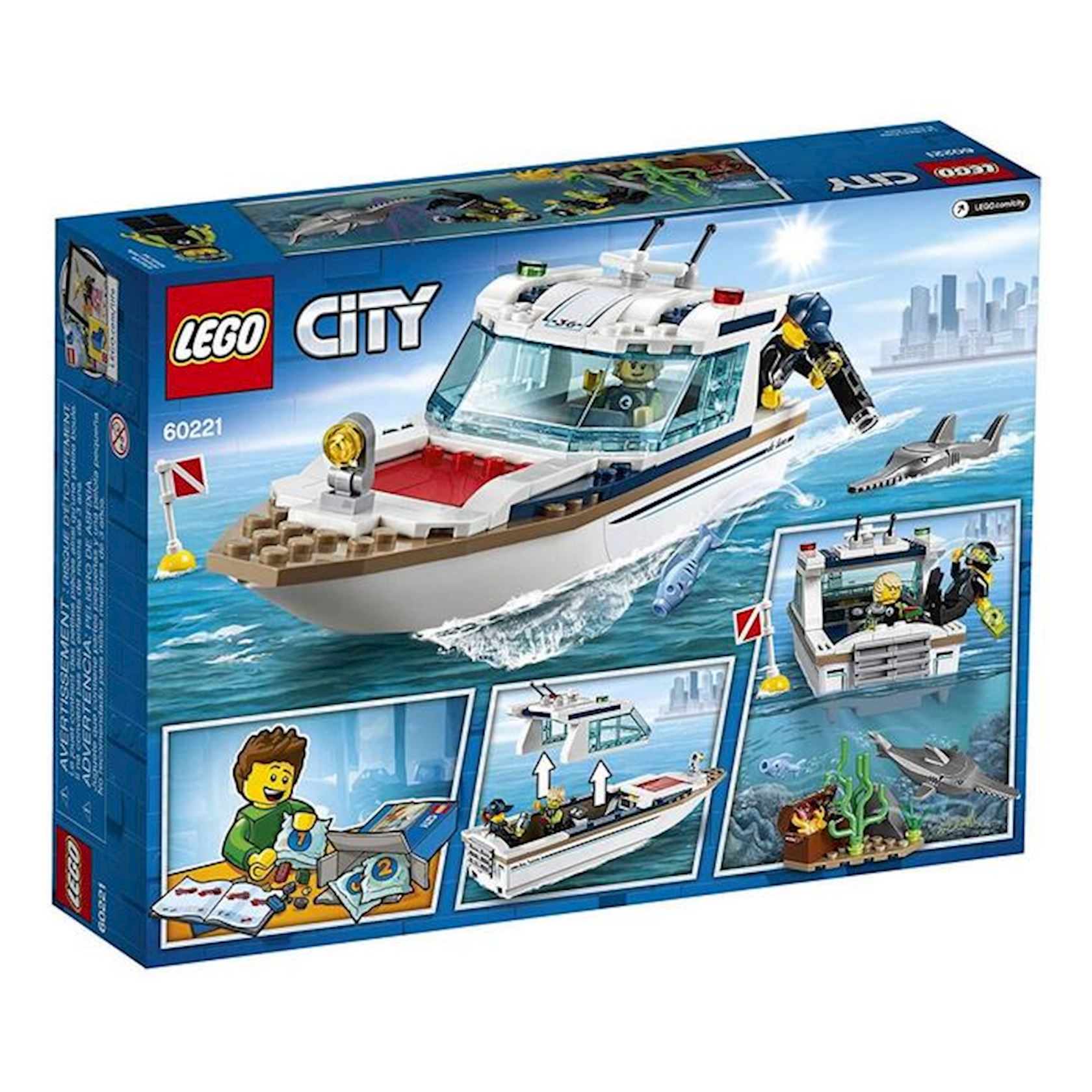 Konstruktor LEGO City Diving Yacht 60221 5 ya 148 d Qiymeti Bak da almaq. Sat icmal r yl r