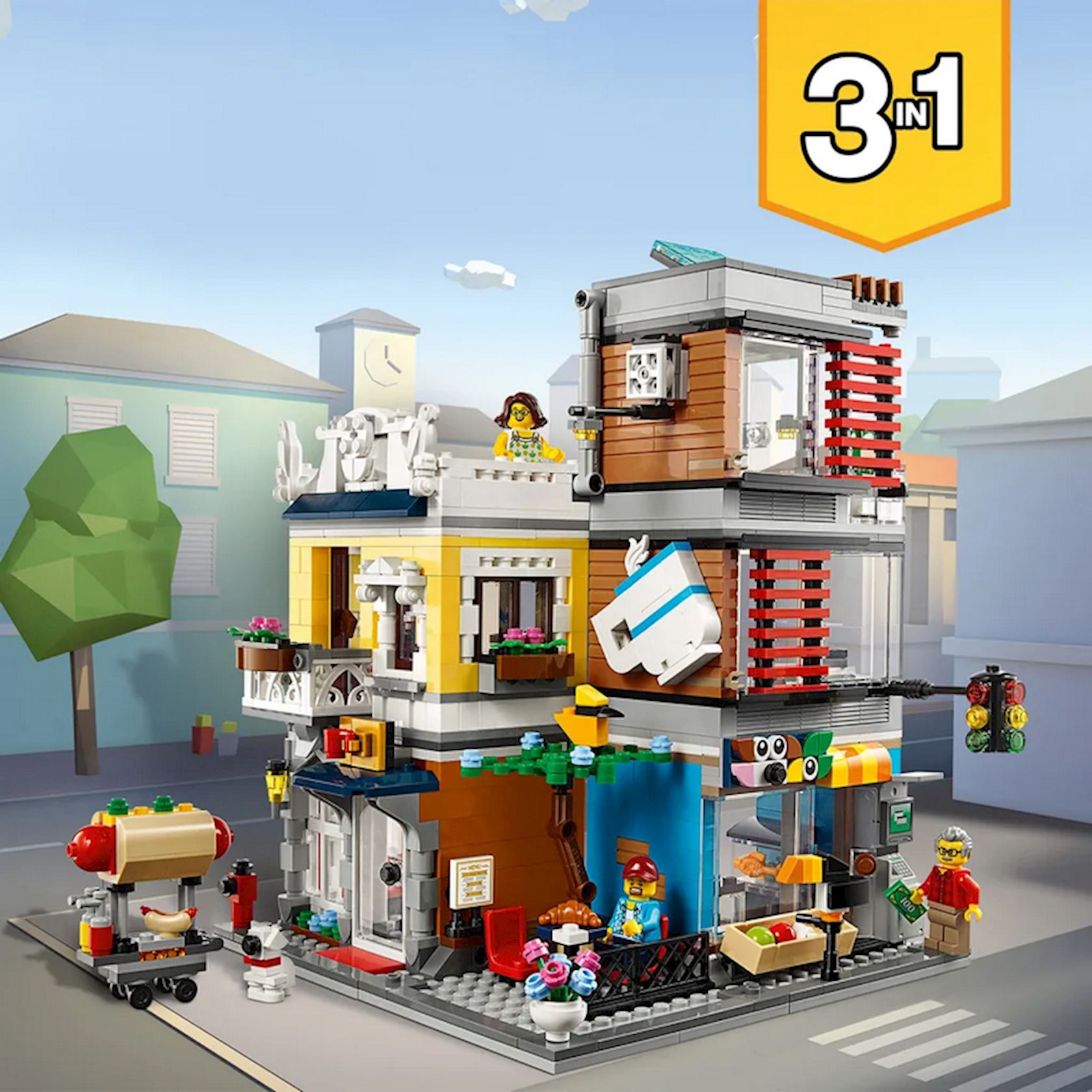 LEGO Creator 31097 Townhouse Pet Shop and Cafe 3in1 9 969