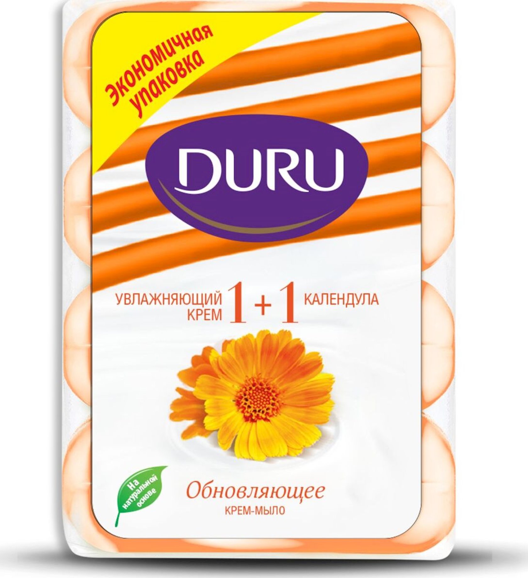 Туалетное мыло Duru Soft Sensations Крем и календула 4х90 г - купить в ...