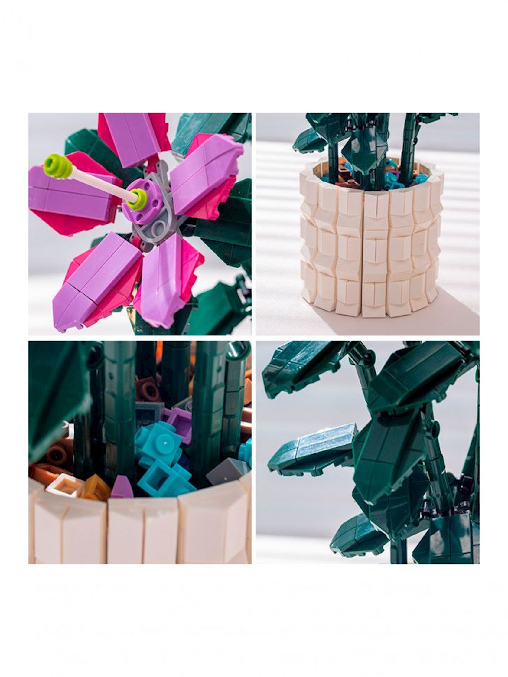 ᐈ Конструктор Zuanma 101-14 Lily flower, 1189 деталей