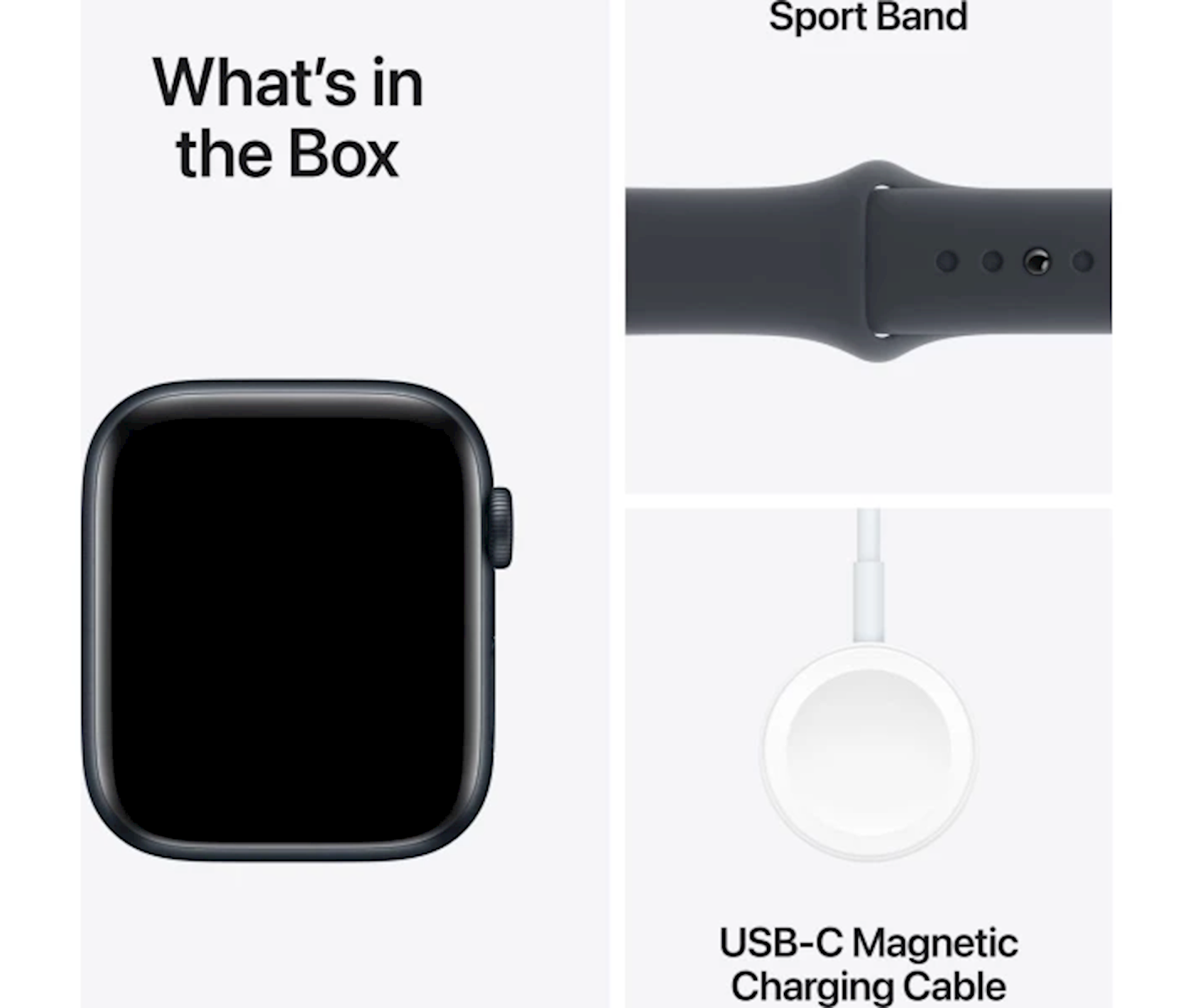 Ağıllı saat Apple Watch SE GPS 44mm Midnight Aluminium Case with