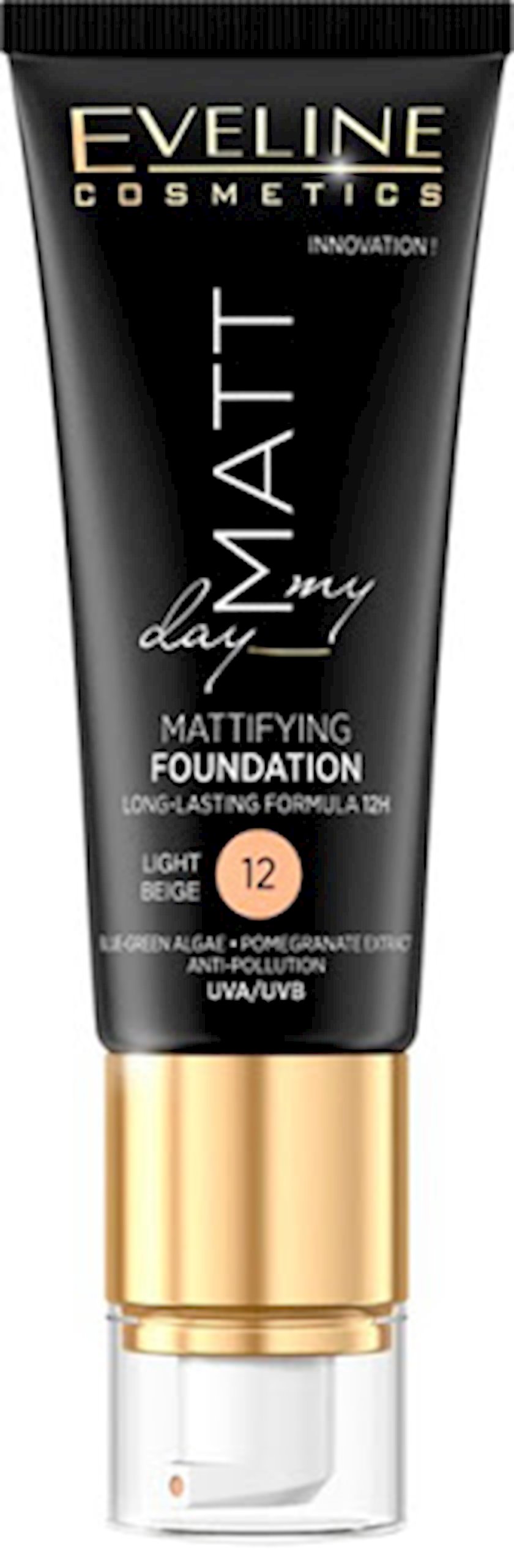 Tonal krem Eveline mat effektli Matt my day №12 Açıq bej 40 ml ...