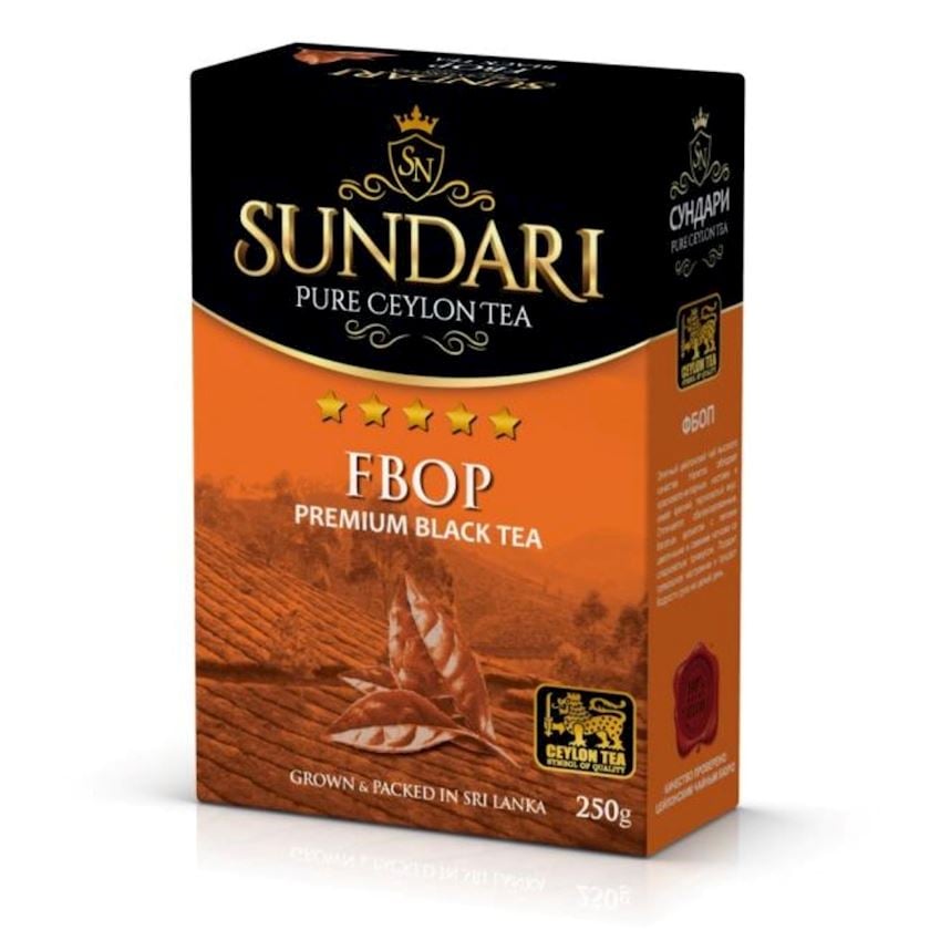 Premium Qara çay Sundari FBOP Premium Black Tea 200 g