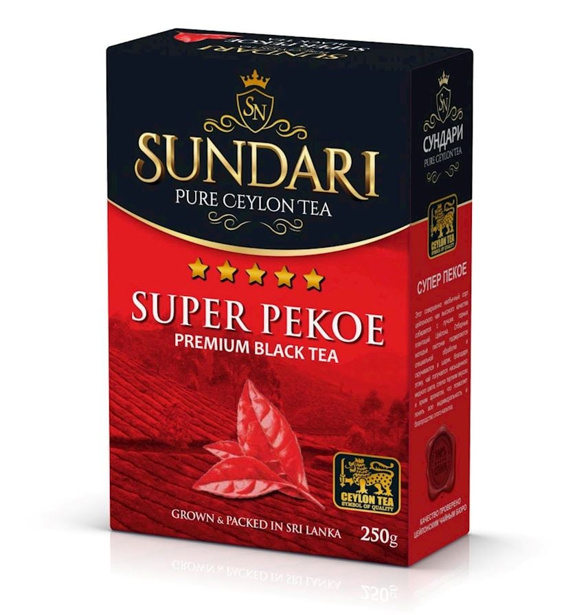 Premium Qara çay Sundari Super Pekoe Premium Black Tea 250 g