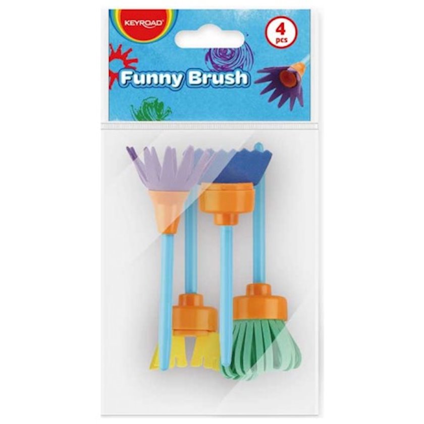 Набор фигурных кистей Keyroad Funny Brush, 4 шт купить в Баку. Цена