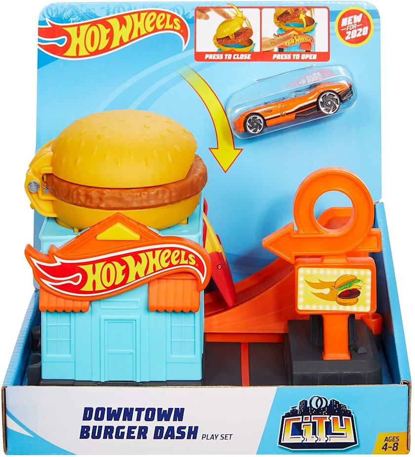 hot wheels city downtown burger dash