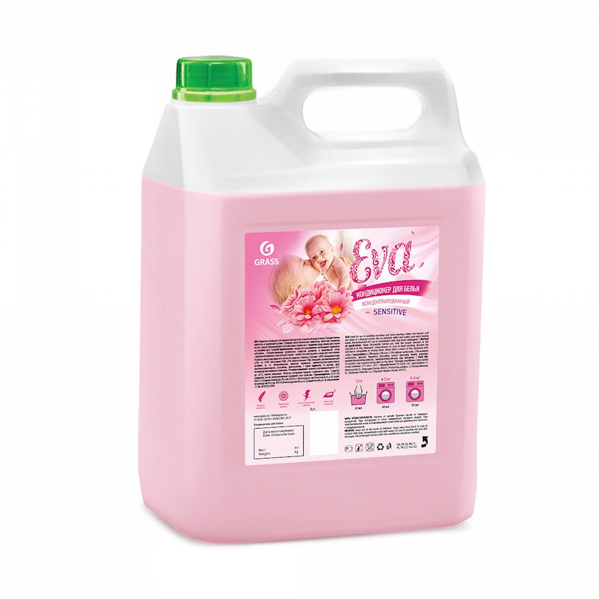 Кондиционер для белья Grass Eva Sensitive концентрированный 5 кг ...