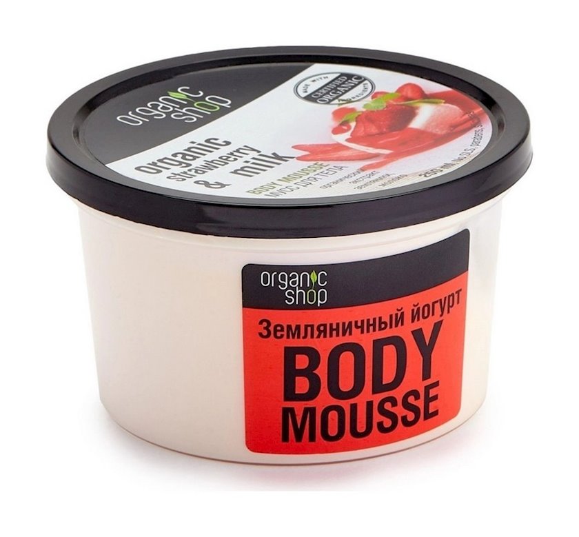 Мусс для тела Organic shop Земляничный йогурт 250 мл - купить в Баку ...