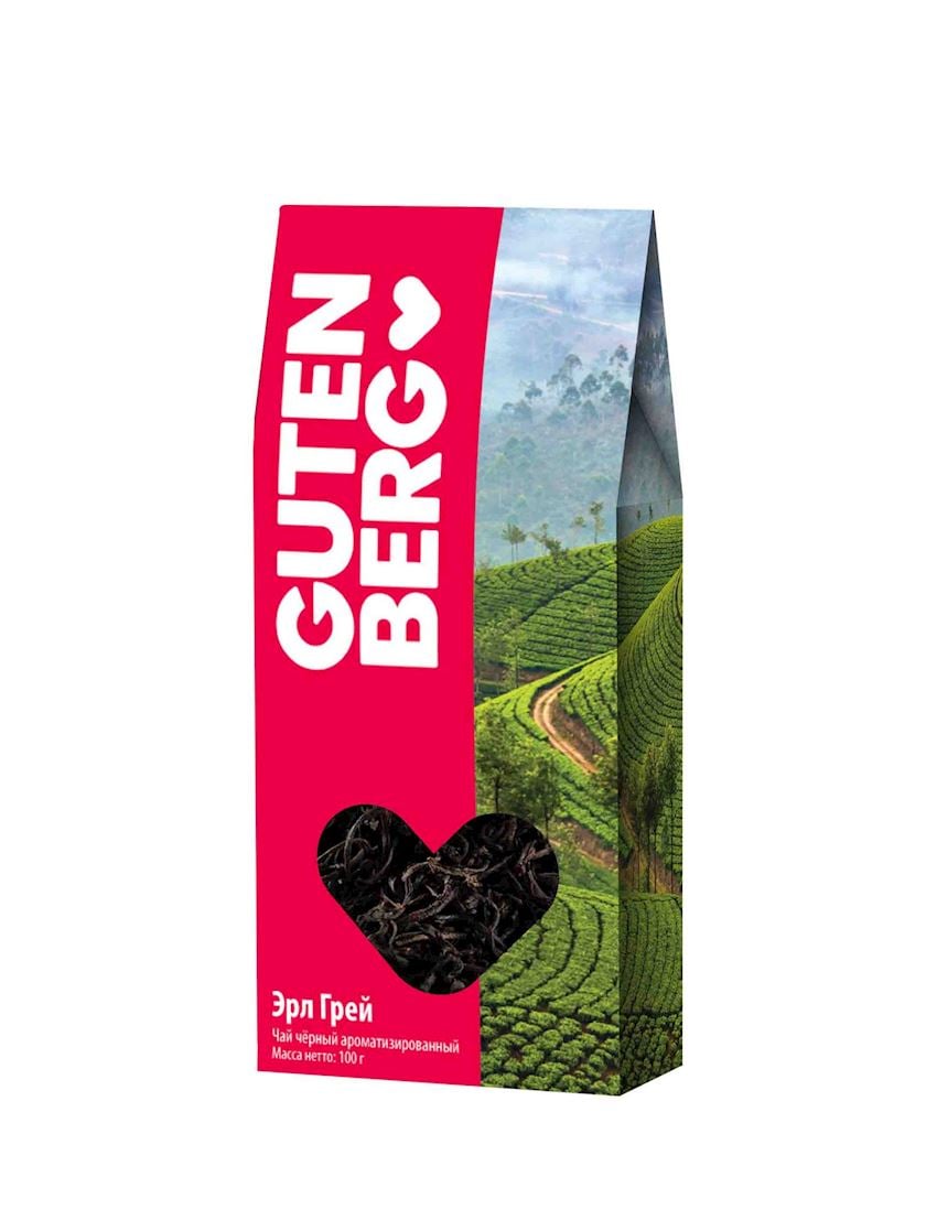 Dəmləmə çayı Gutenberg Earl Grey, 100 q
