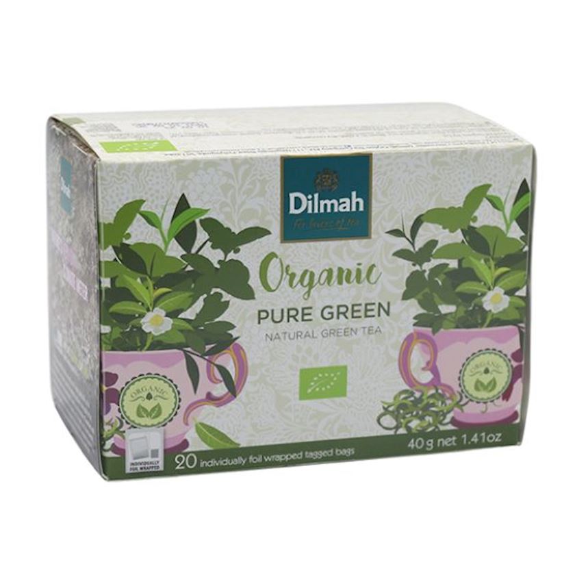 Paket yaşıl çay Dilmah Organic, 20x2 q