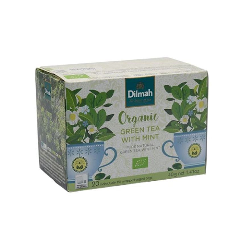 Paket yaşıl çay Dilmah Organic Mint, 20x2 q