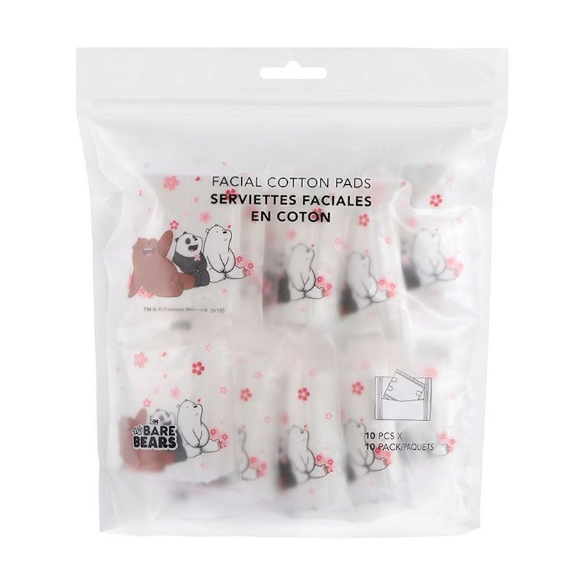 Ватные диски для лица Miniso We Bare Bear 100 штук - купить в Баку ...