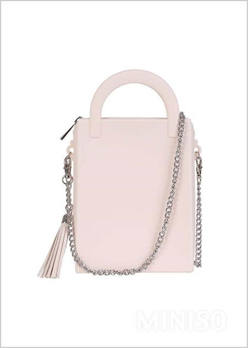 Сумка женская Miniso Silicone Crossbody Bag, Cream, кремовый купить в