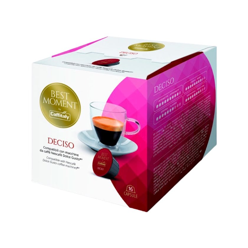 Kapsullarda qəhvə Caffitaly System Best Moment Deciso, 16 əd