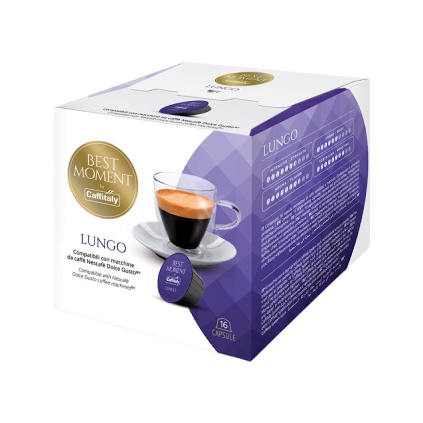 Kapsullarda qəhvə Caffitaly System Best Moment Lungo, 16 əd