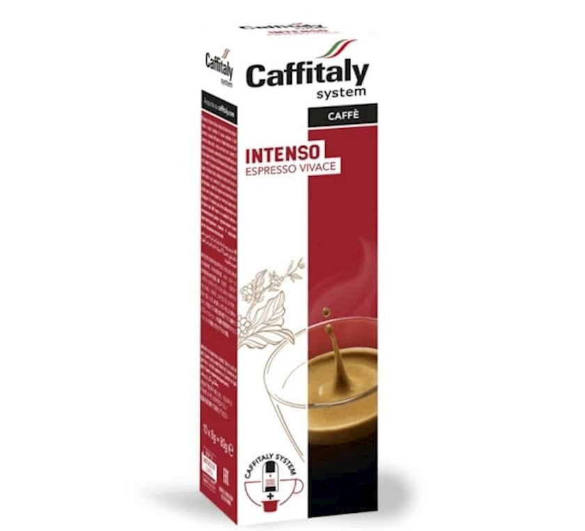 Kapsullarda qəhvə Caffitaly System Intenso, 10 əd