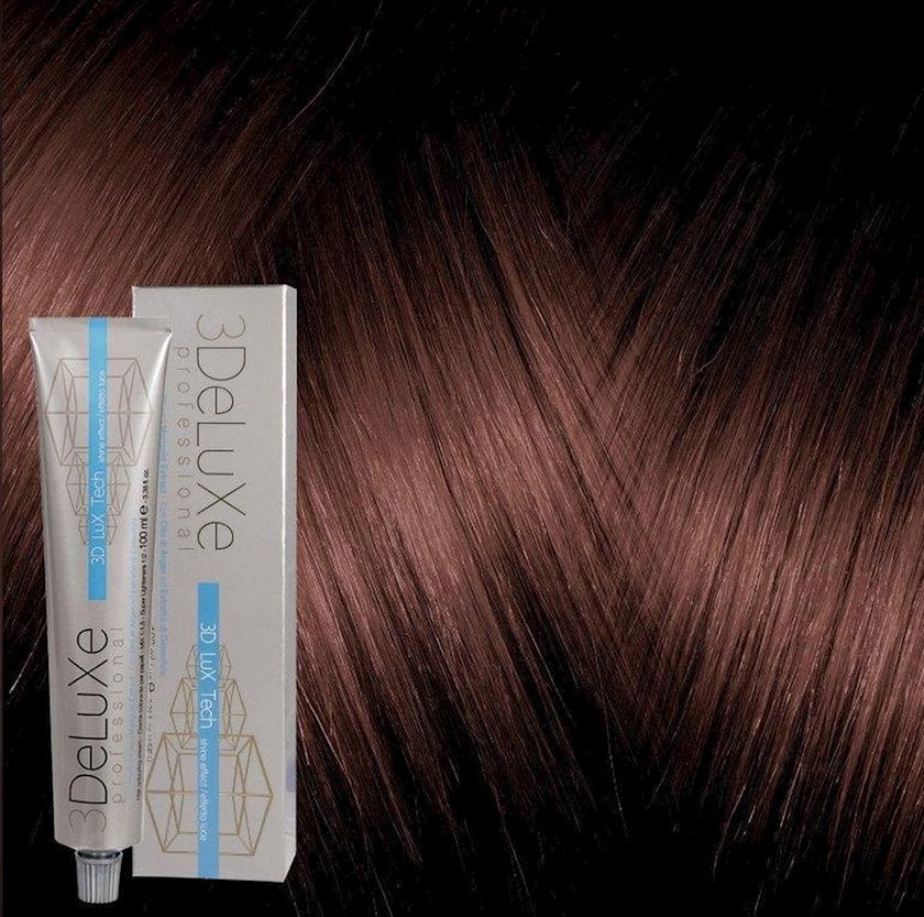 Краска для волос 3Deluxe Professional 5.64 Светло-коричневый Красно ...