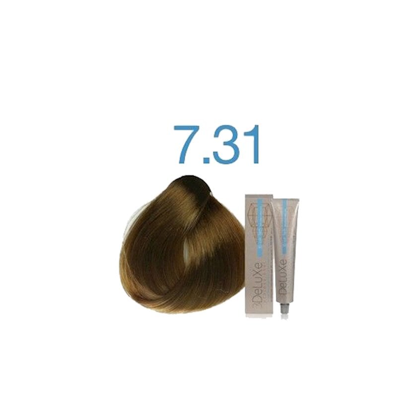 Краска для волос 3Deluxe Professional 7.31 Русый золотисто-пепельный ...