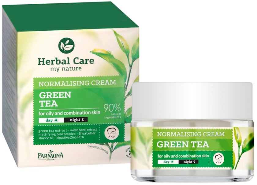 Нормализующий крем для лица Farmona Herbal Care Зеленый чай - купить в ...