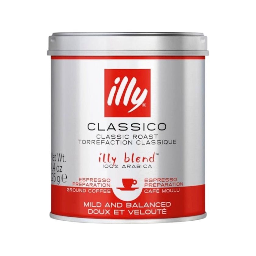 Üyüdülmüş qəhvə Illy Classico 125 q