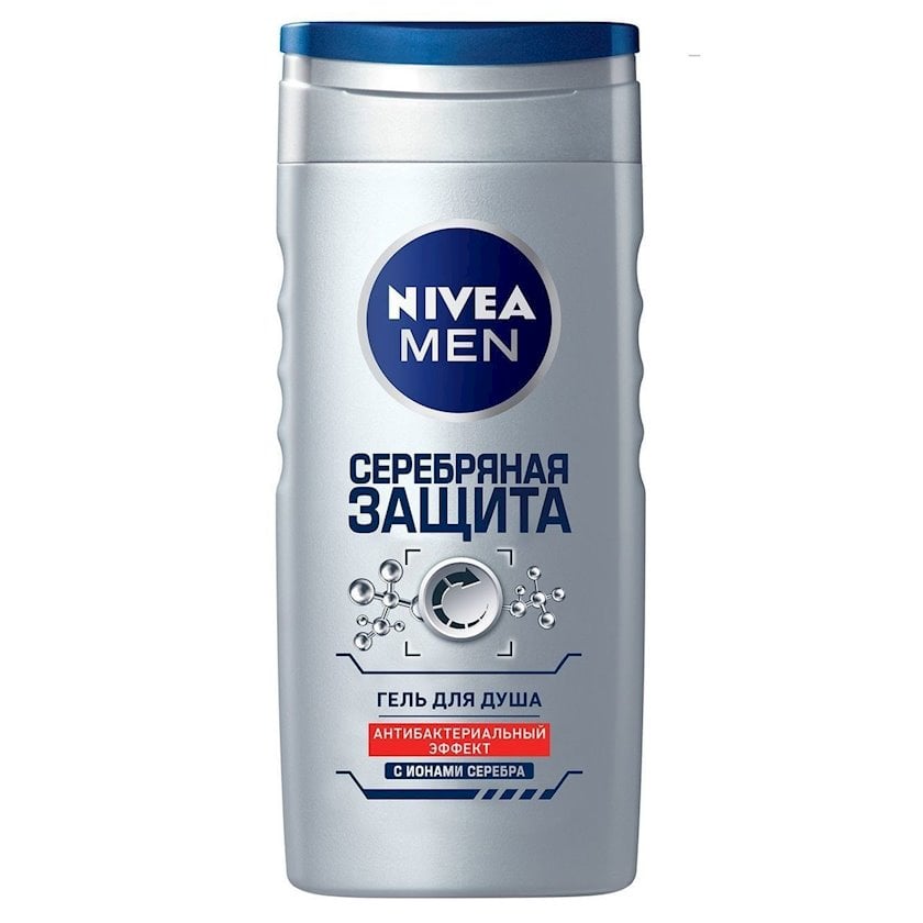 Гель для душа Nivea Men Серебряная защита с ионами серебра и ...