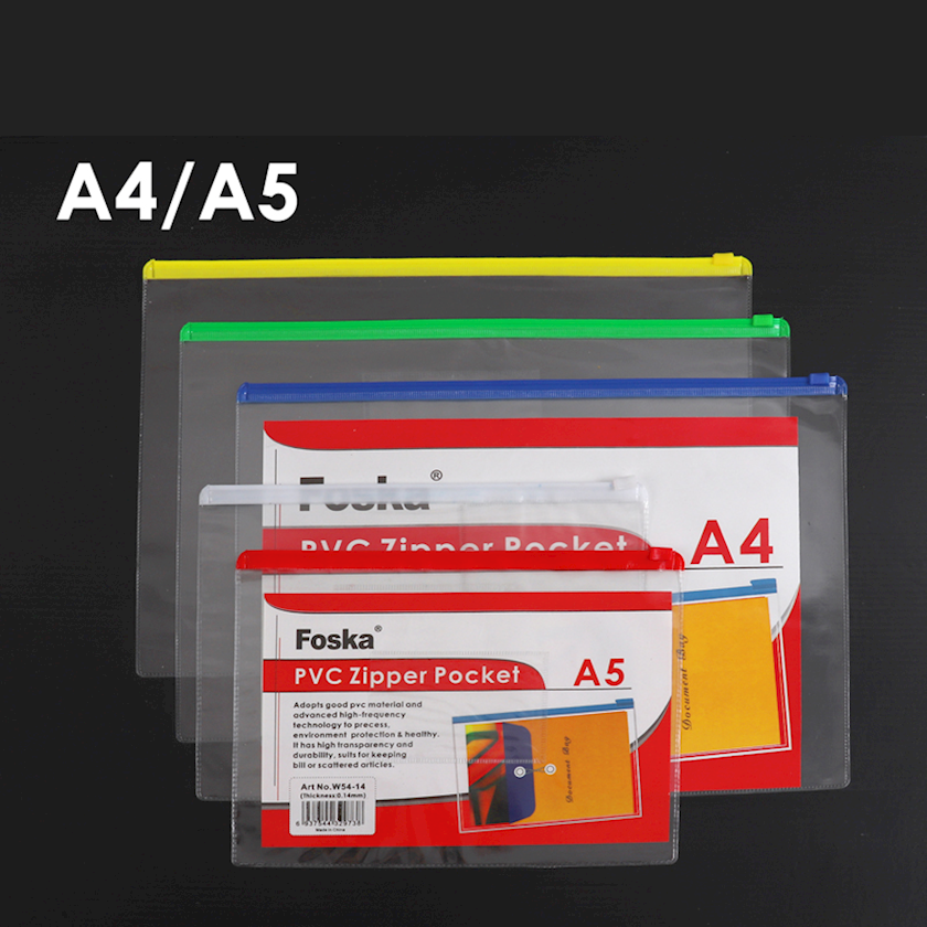 Папка с застежкой PVC A4/A5 Foska - купить в Баку. Цена, обзор, отзывы ...