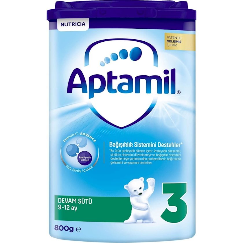 Quru südlü qatışıq Nutricia Aptamil 3, 9-12 ay, 800 q