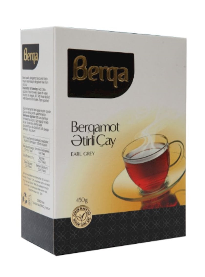Berqamotlu qara çay Berga Bergamot Earl Grey, 450q