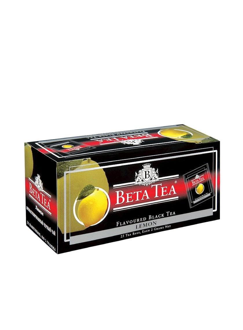 Paketlənmiş limonlu qara çay Beta Tea Lemon, 25əd
