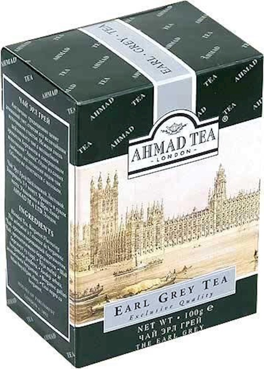 Чай черный с бергамотом Ahmad Tea Earl Grey, 100г - купить в Баку. Цена ...