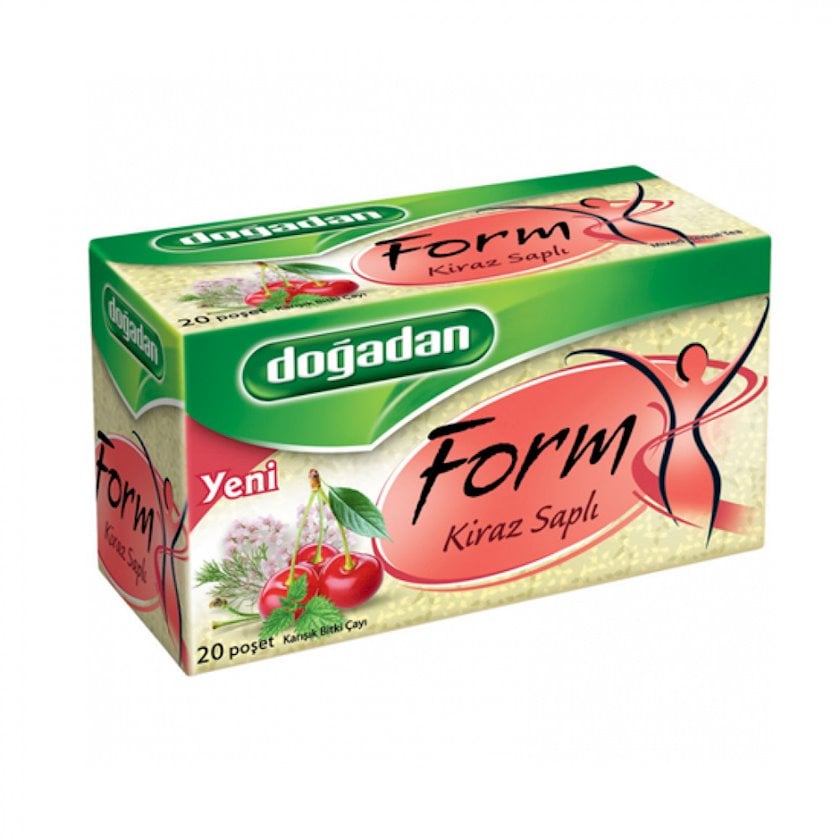 Paketləşdirilmiş çay Doğadan Form gilas ilə, 20 ədəd