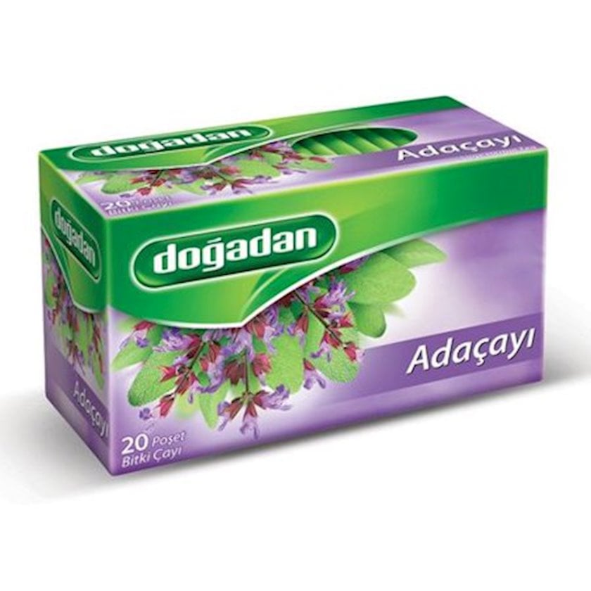 Paketləşdirilmiş çay Doğadan adaçayı ilə, 20 ədəd