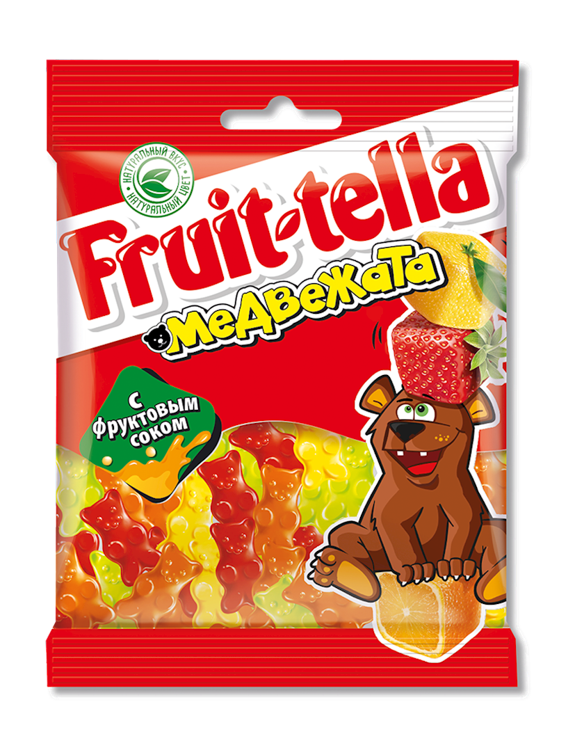 Jele konfetlər Fruit-tella Медвежата, 70 q